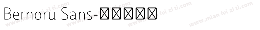 Bernoru Sans字体转换
